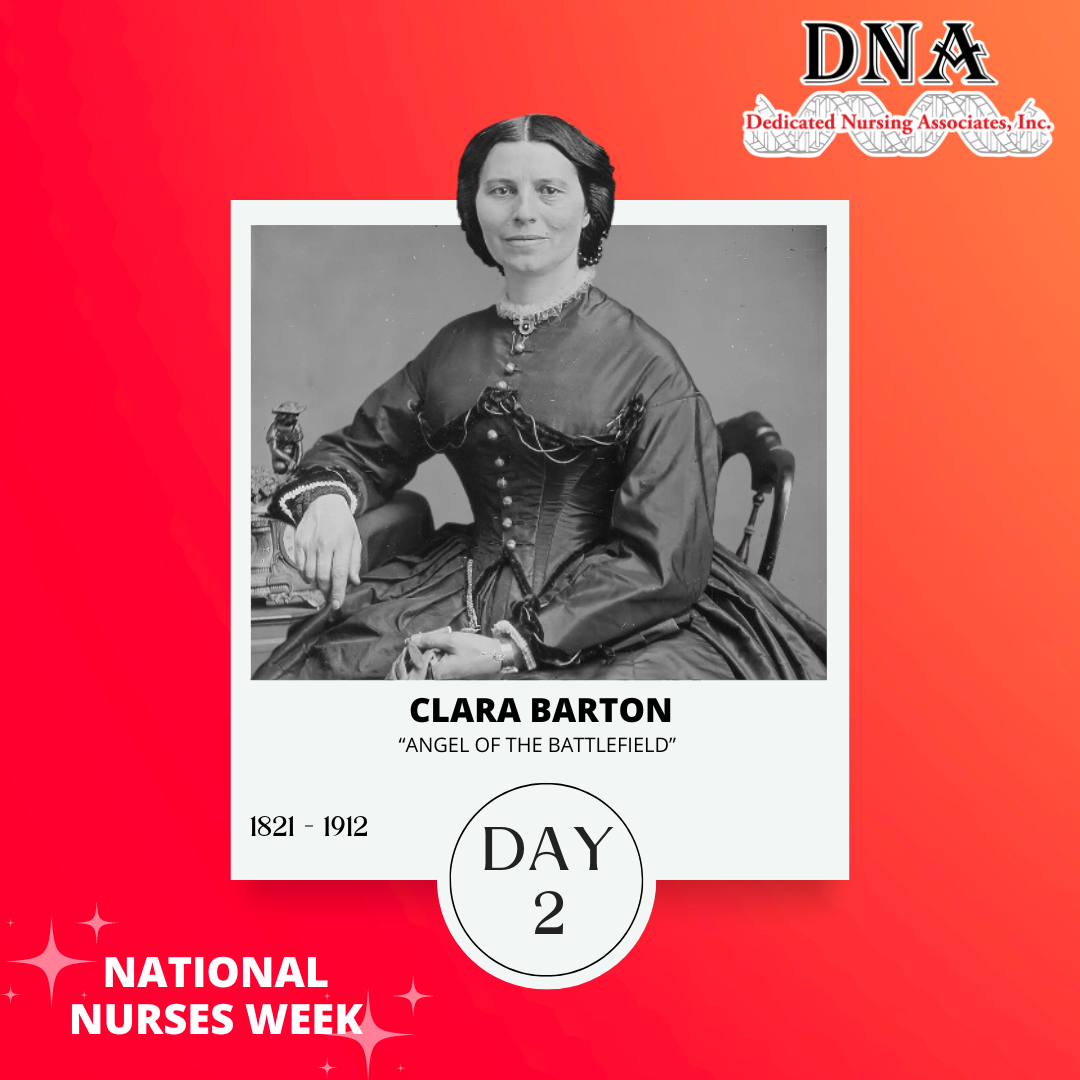 Polaroid image of Clara Barton
