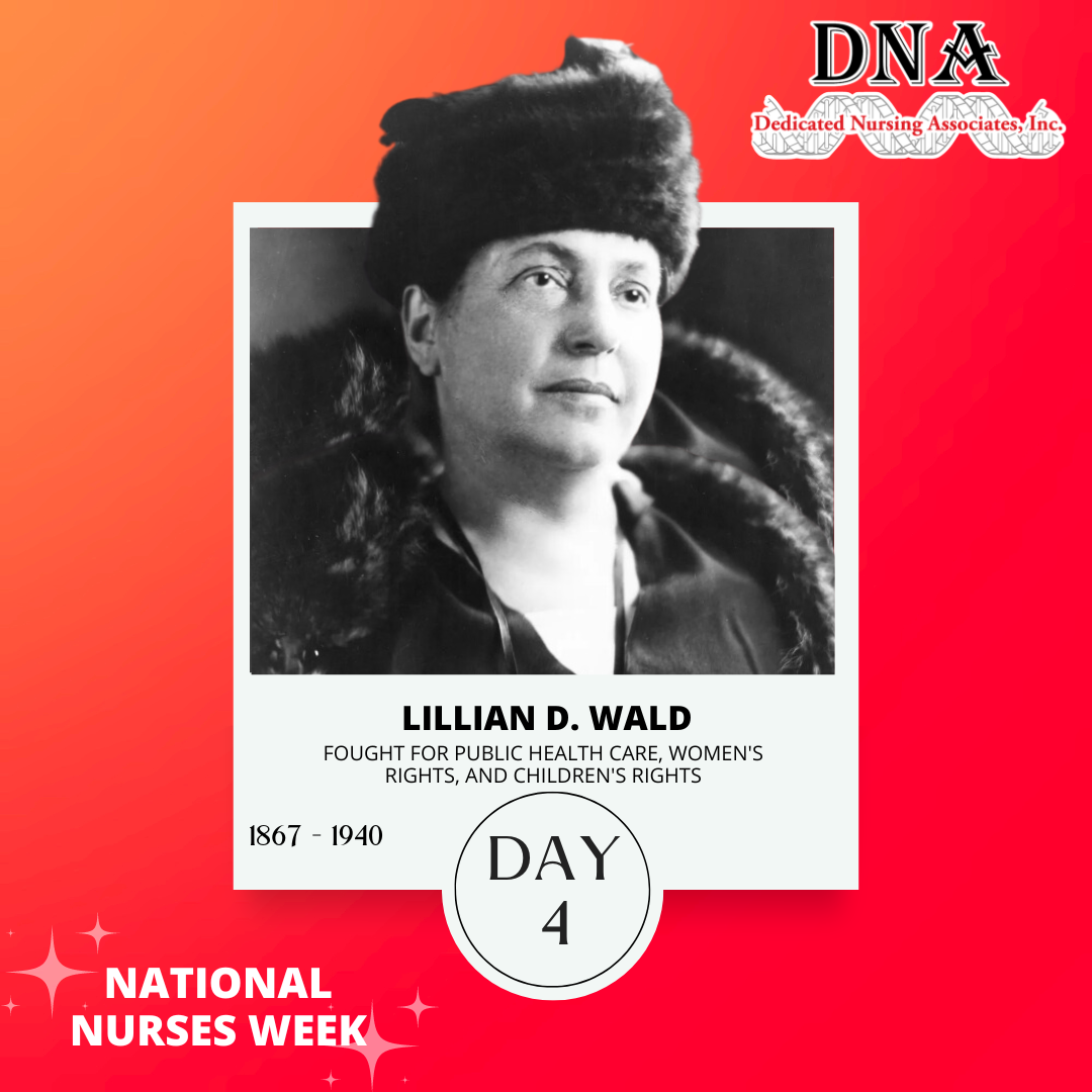 Polaroid image of Lillian D. Wald