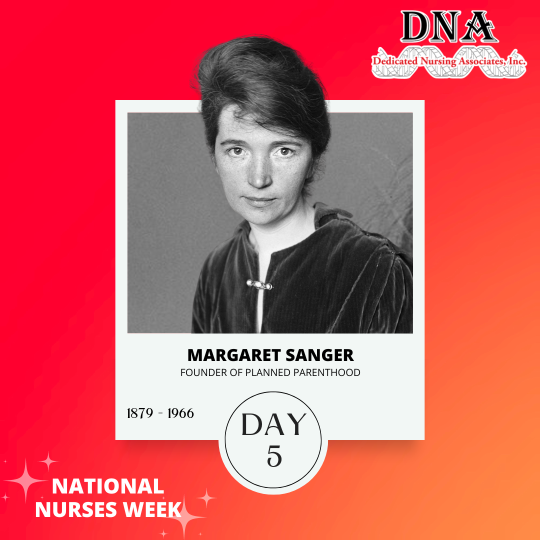 Polaroid image of Margaret Sanger